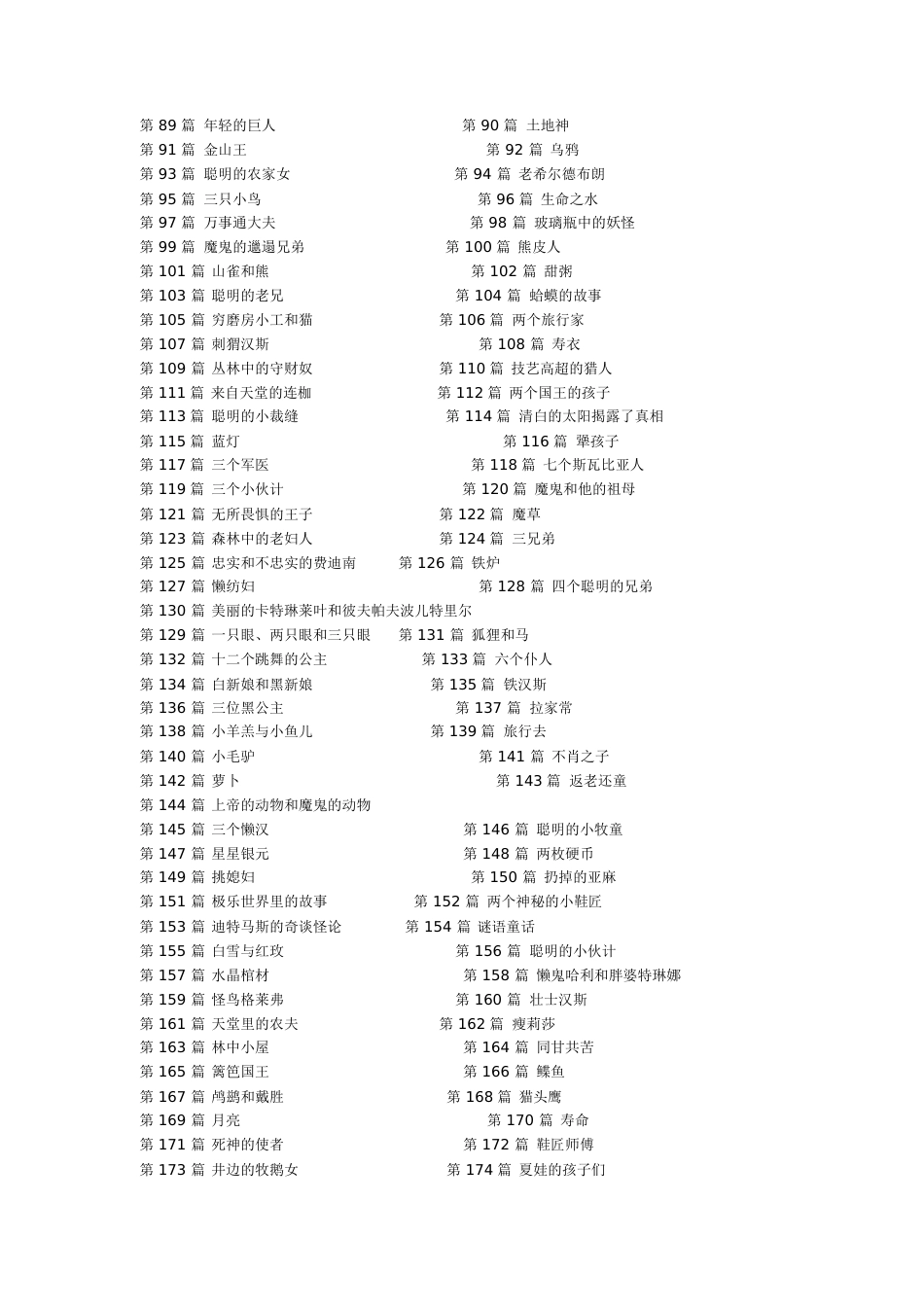 格林童话目录[共5页]_第2页