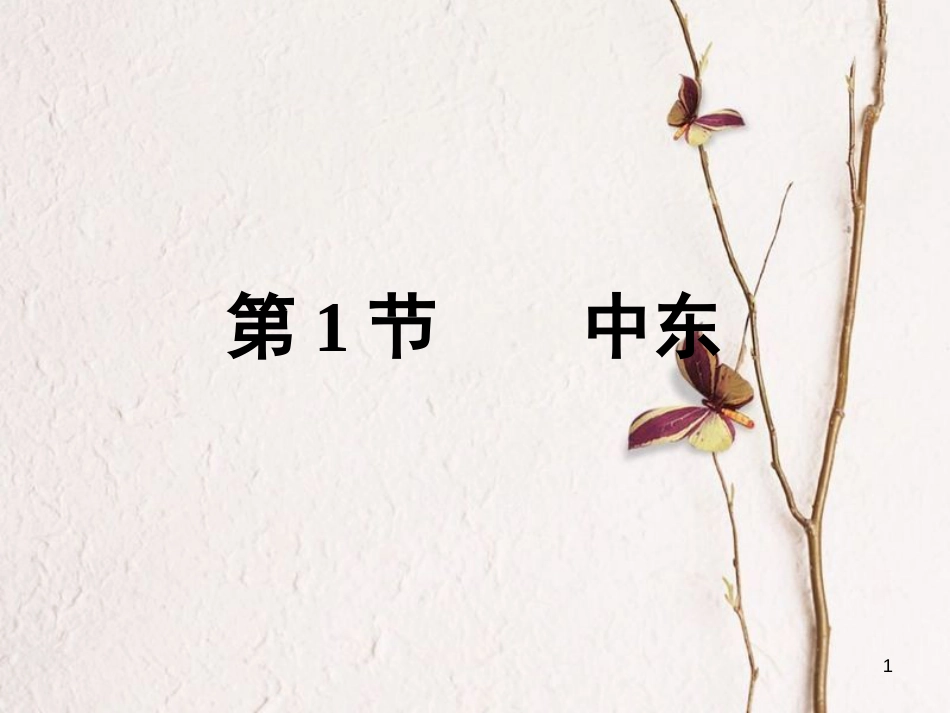 福建省漳州市七年级地理下册 第八章 第1节 中东课件 （新版）新人教版_第1页