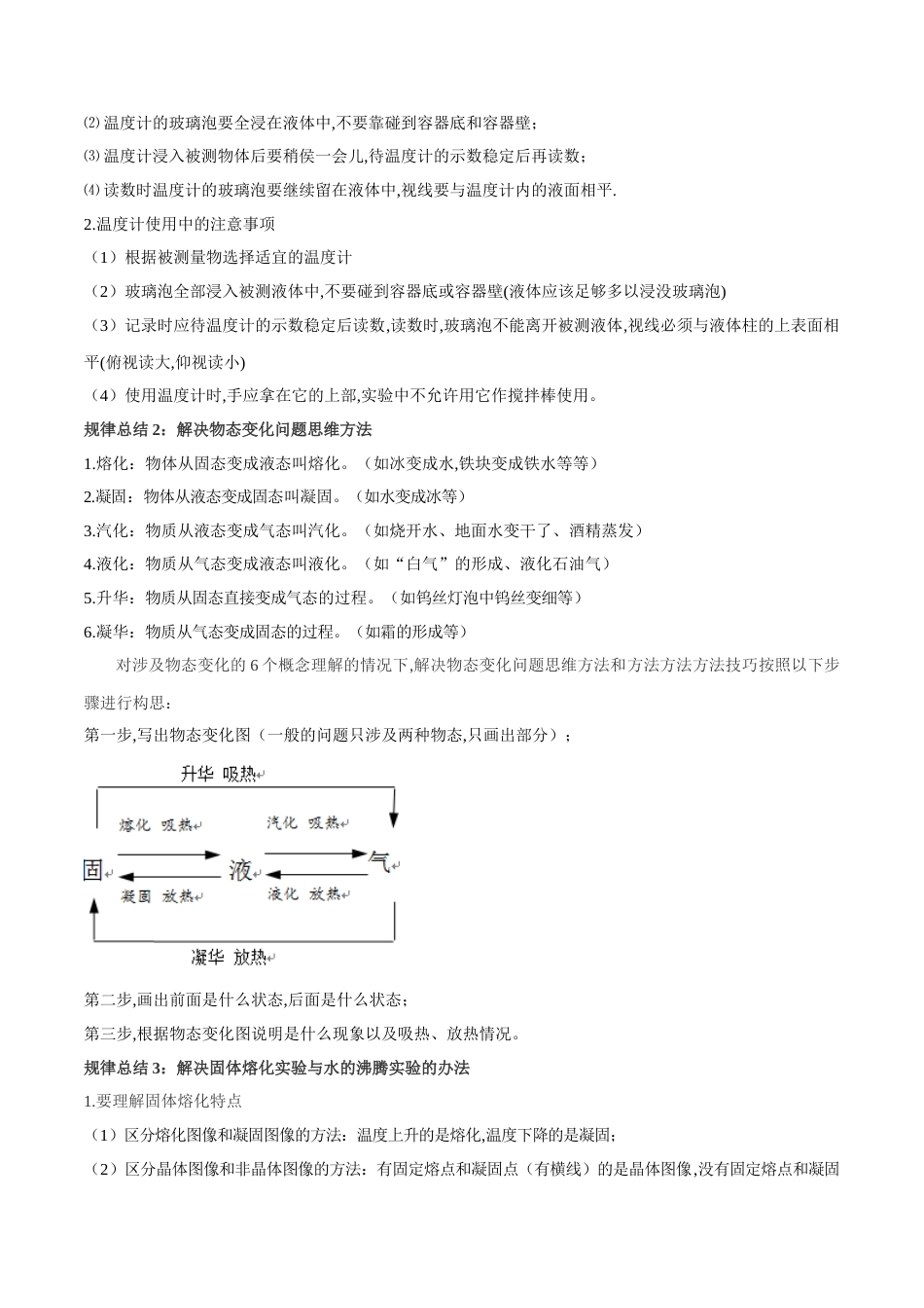 专题03 物态变化（原卷版） _第2页