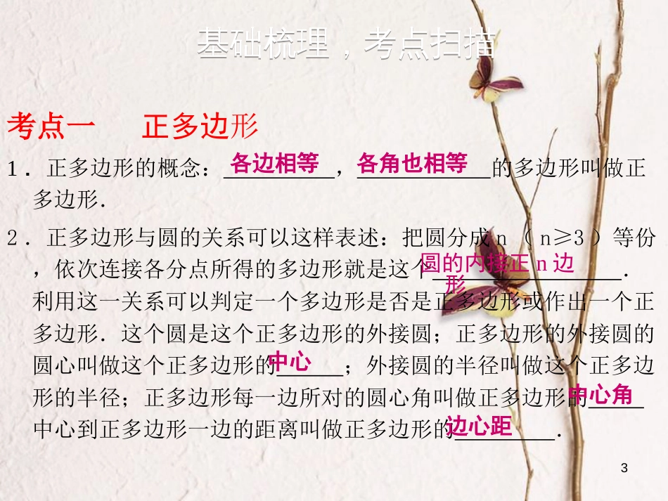 中考数学 第22讲 与圆有关的计算复习课件1 （新版）北师大版[共22页]_第3页