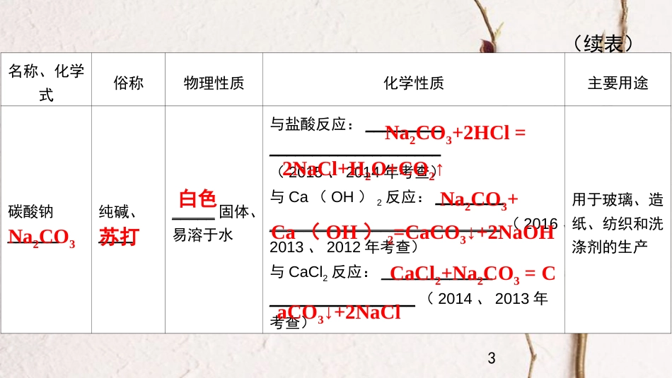 广东省中考化学 第一部分 基础过关 课时13 常见的盐和化肥课件_第3页