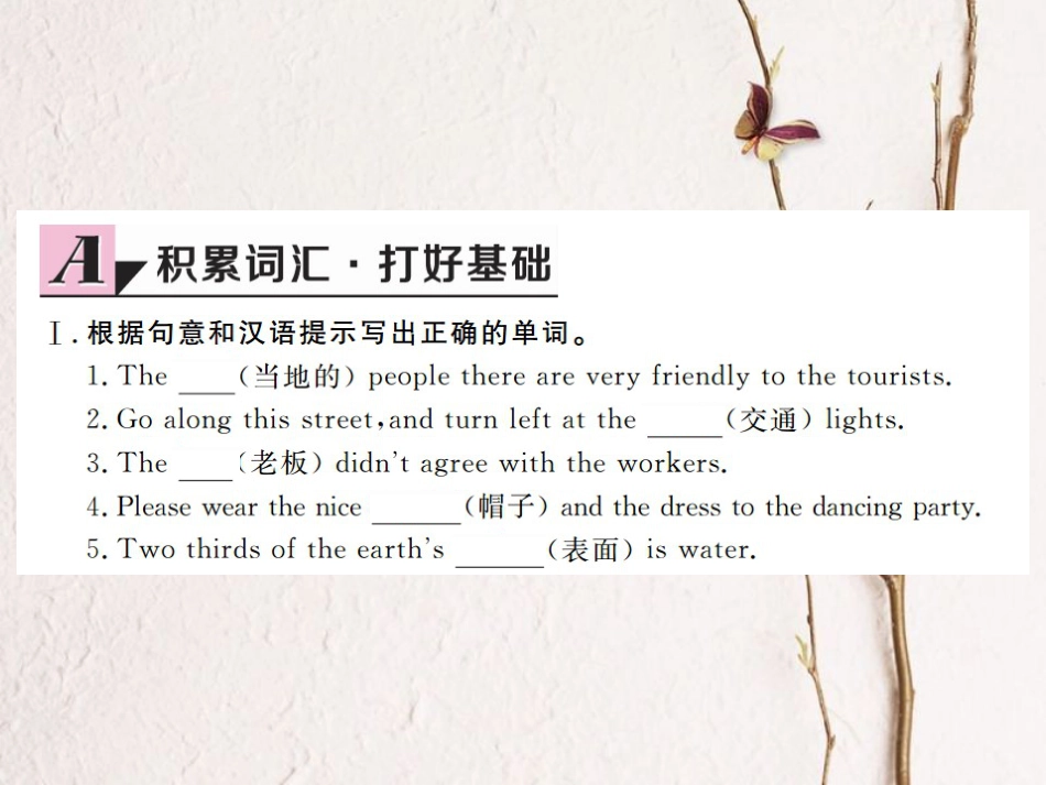 （河北专）九年级英语全册 Unit 5 What are the shirts made of（第2课时）习题课件 （新）人教新目标版_第2页