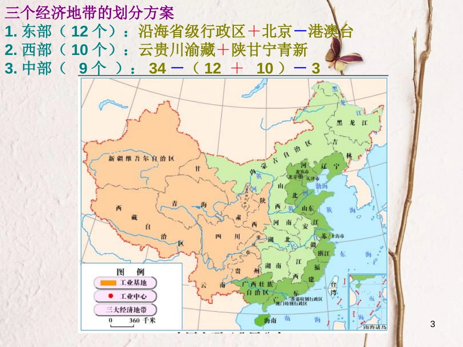 辽宁省抚顺市第一中学学年高一地理 世界地理 17中国的三个经济地带课件_第3页