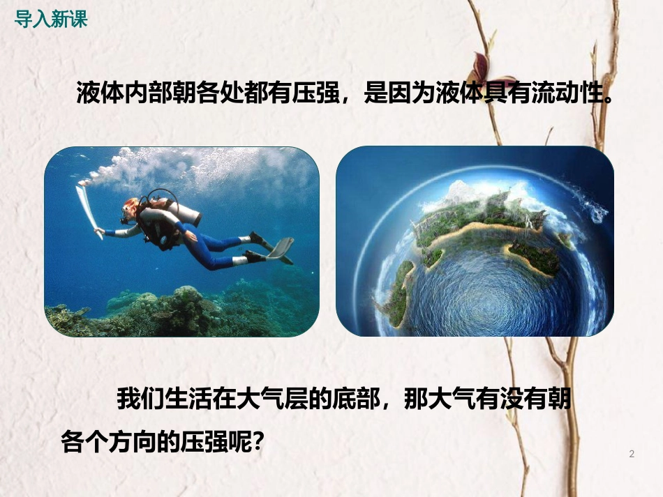 八年级物理下册 9.4 大气压强课件 （新版）教科版_第2页