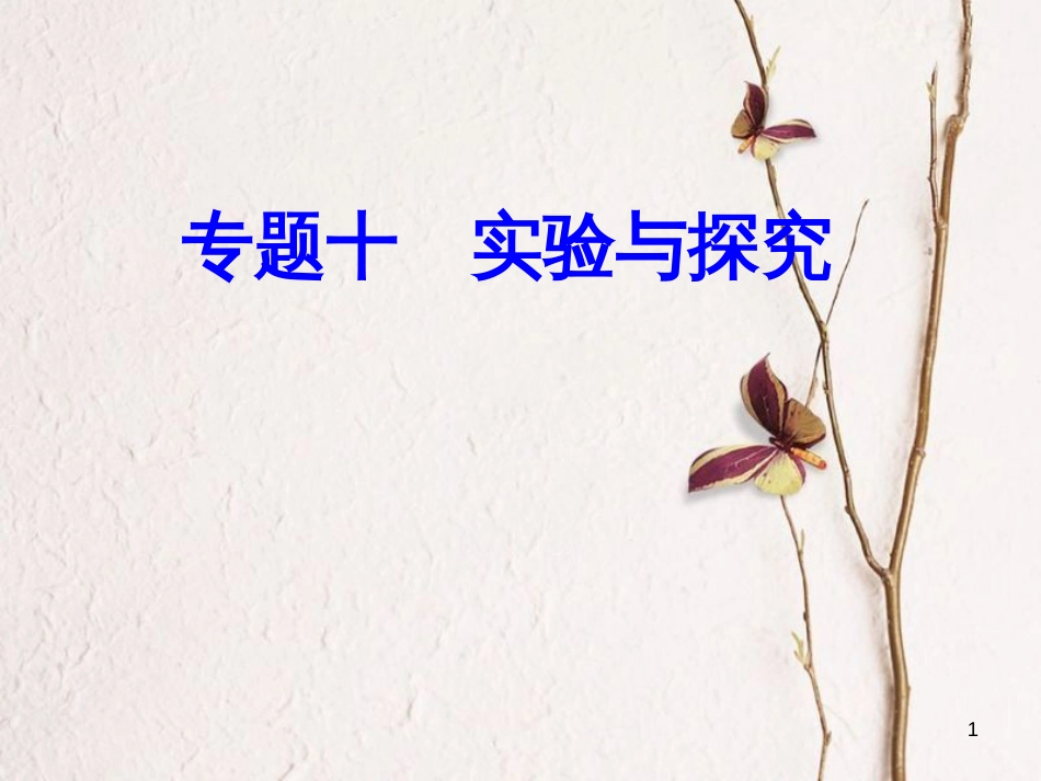 高考物理一轮复习 专题十 实验与探究 考点1 研究匀变速直线运动课件_第1页