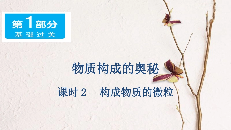 广东省中考化学 第一部分 基础过关 课时2 构成物质的微粒课件_第1页