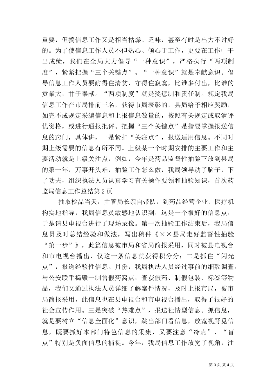 药监局信息工作总结（一）_第3页