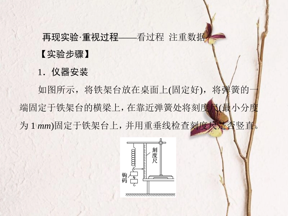 （新课标）高考物理一轮复习 第二章 相互作用 实验二 探究弹力和弹簧伸长的关系课件_第3页
