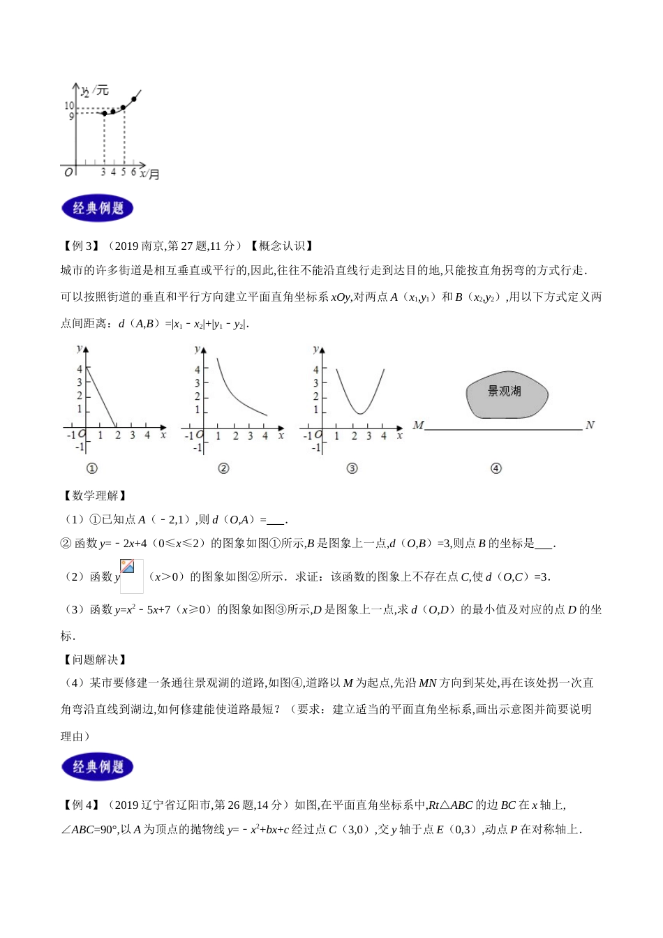 专题15  二次函数的应用（原卷版）_第3页