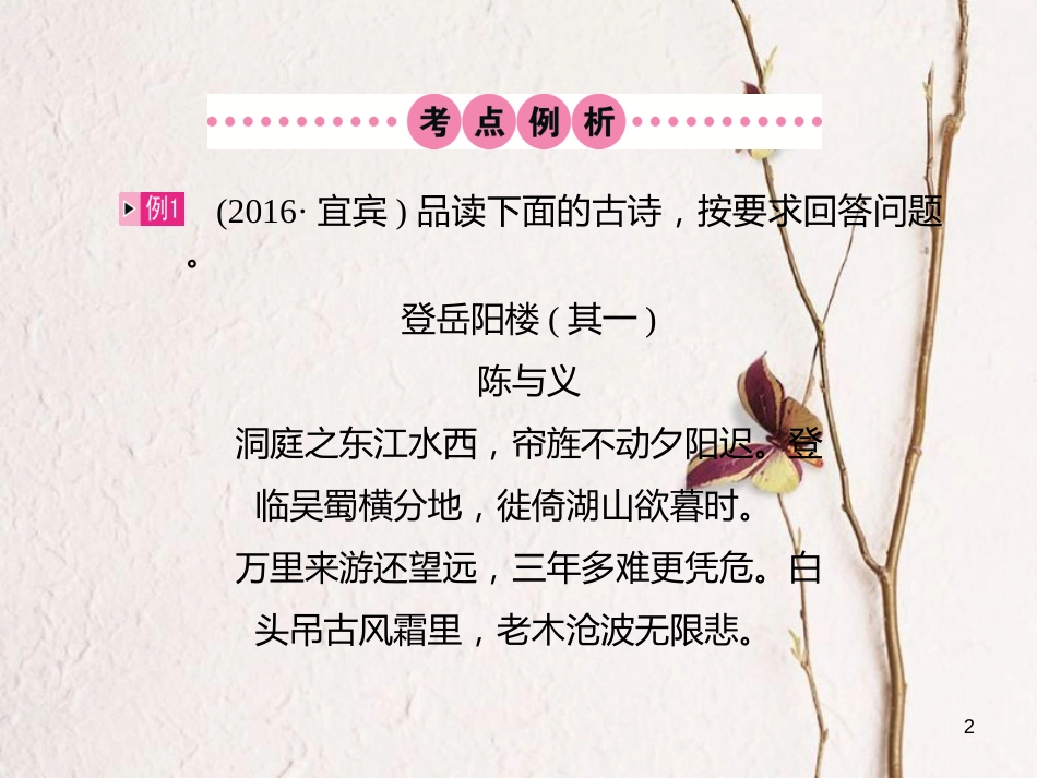 四川省中考语文 第10讲 古诗词鉴赏复习课件[共46页]_第2页