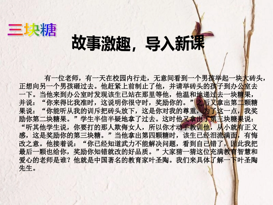 七年级语文下册 第四单元 13叶圣陶先生二三事课件1 新人教版_第2页