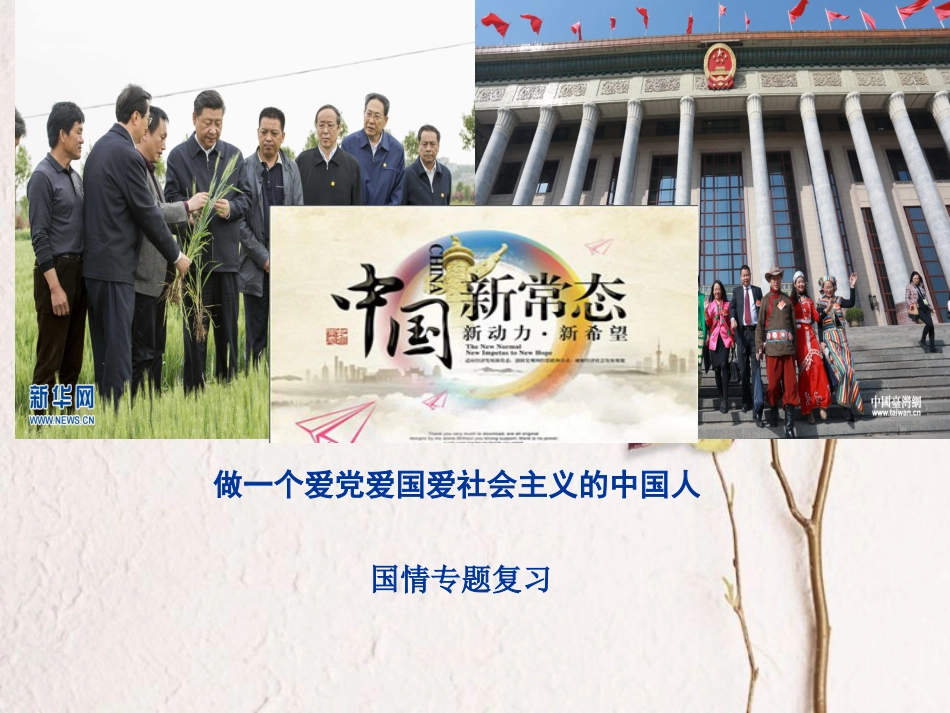 中考政治 国情知识体系专题复习课件_第1页