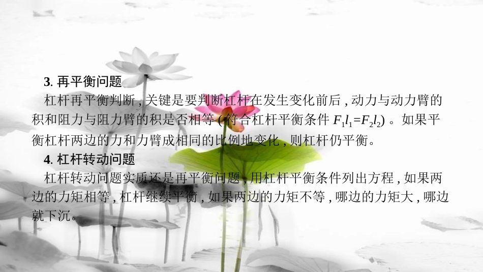 安徽省中考物理 考前专项突破（二）动态杠杆课件[共30页]_第3页