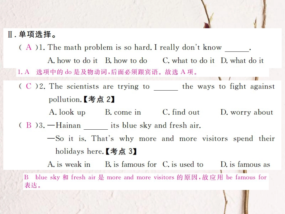 （河北专）九年级英语全册 Unit 5 What are the shirts made of（第4课时）习题课件 （新）人教新目标版_第3页