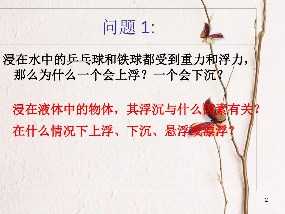 八年级物理下册 10.3 物体的浮沉条件及应用课件 （新版）新人教版_第2页