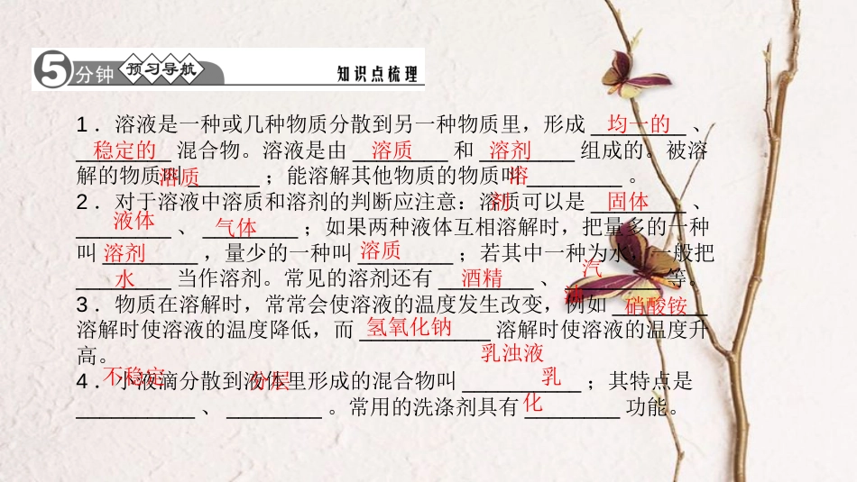 九年级化学下册 第九单元 溶液 9.1 溶液的形成课件 （新版）新人教版_第2页