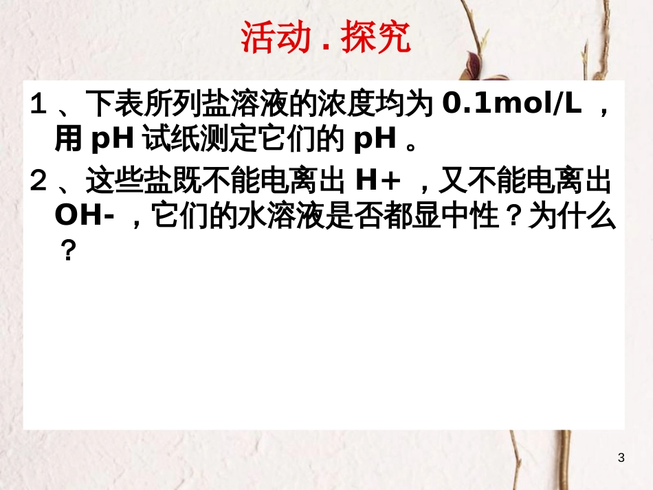 高中化学 第3章 物质在水溶液中的行为 3.2.2 盐类水解原理课件 鲁科版选修4[共18页]_第3页