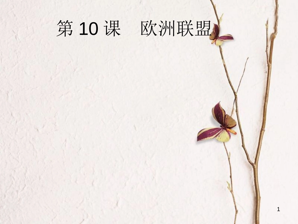 九年级历史下册 第四单元 第10课 欧洲联盟课件3 岳麓版[共17页]_第1页