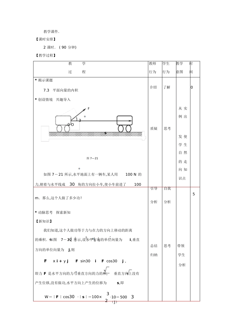 高教版中等职业学校职业高中平面向量的内积教案课件[共13页]_第2页