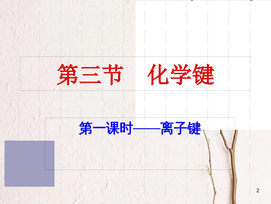 高中化学 第一章 物质结构元素周期律 第三节 化学键课件5 新人教版必修2_第2页