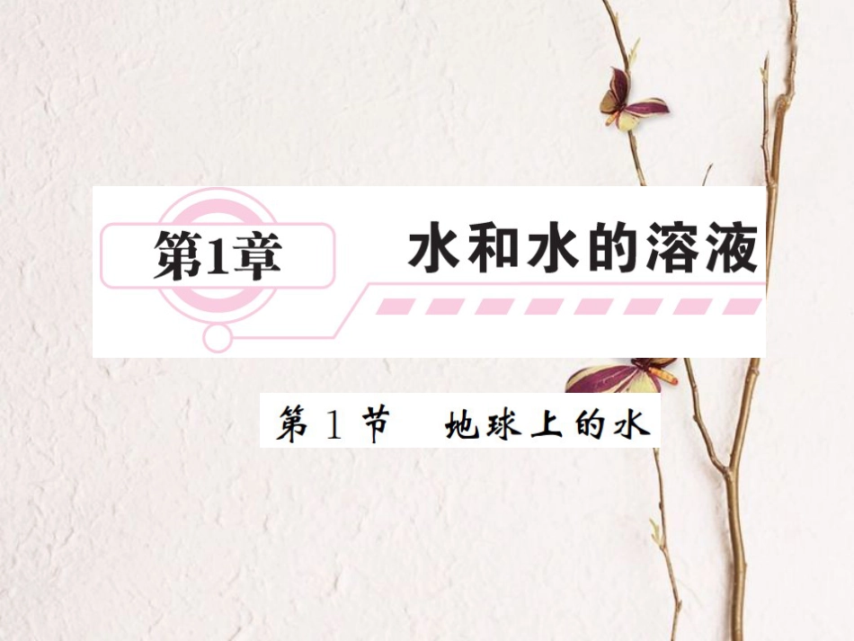 八年级科学上册 1.1 地球上的水习题课件 （新版）浙教版[共14页]_第1页