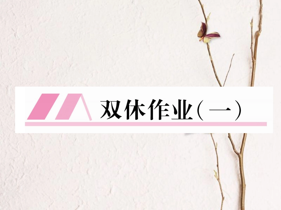 八年级语文上册 双休作业（一）课件 新人教版_第1页