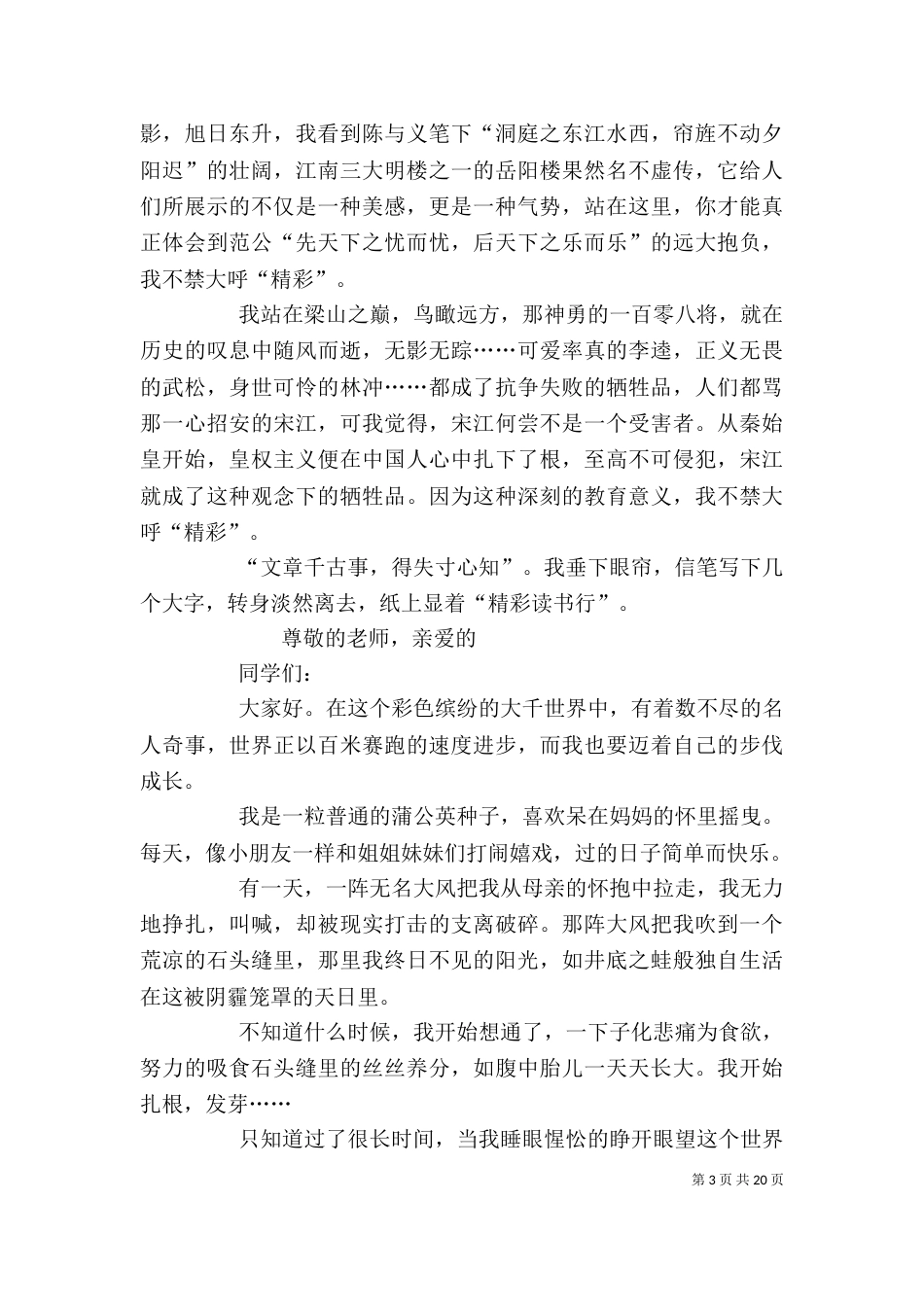 我有我的精彩演讲稿_第3页