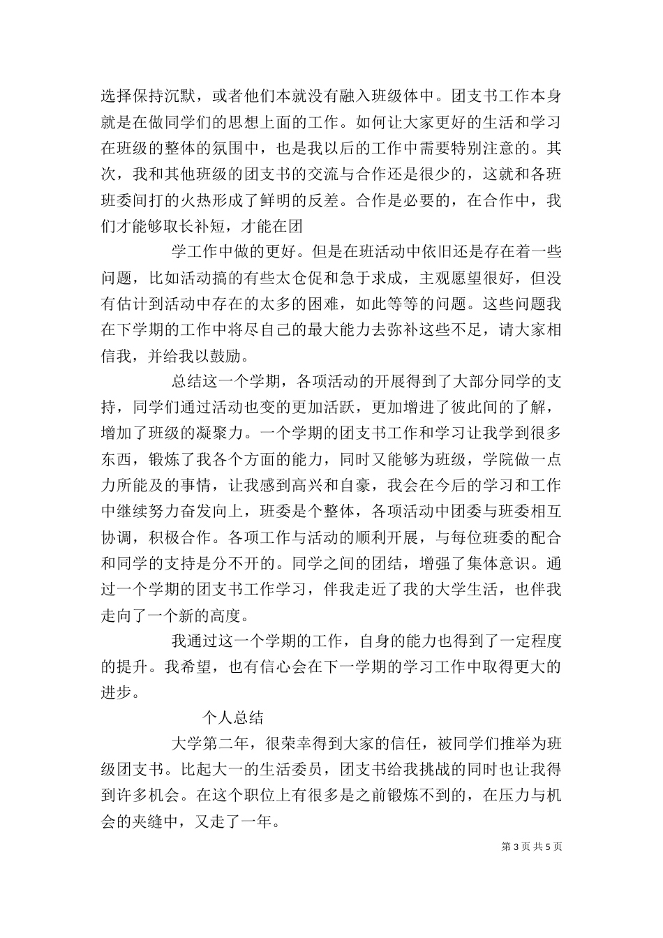 团支书个人工作总结（十）_第3页