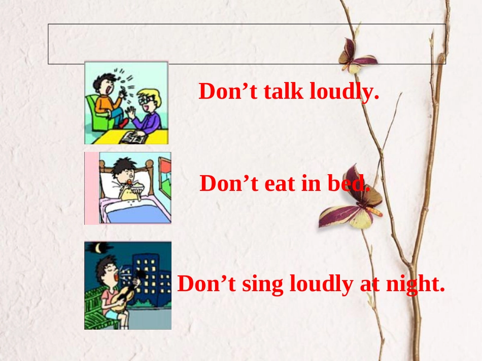 （水滴系列）七年级英语下册 Unit 4 Don’t eat in class（第6课时）Section B（3a-self check）课件 （新）人教新目标_第3页