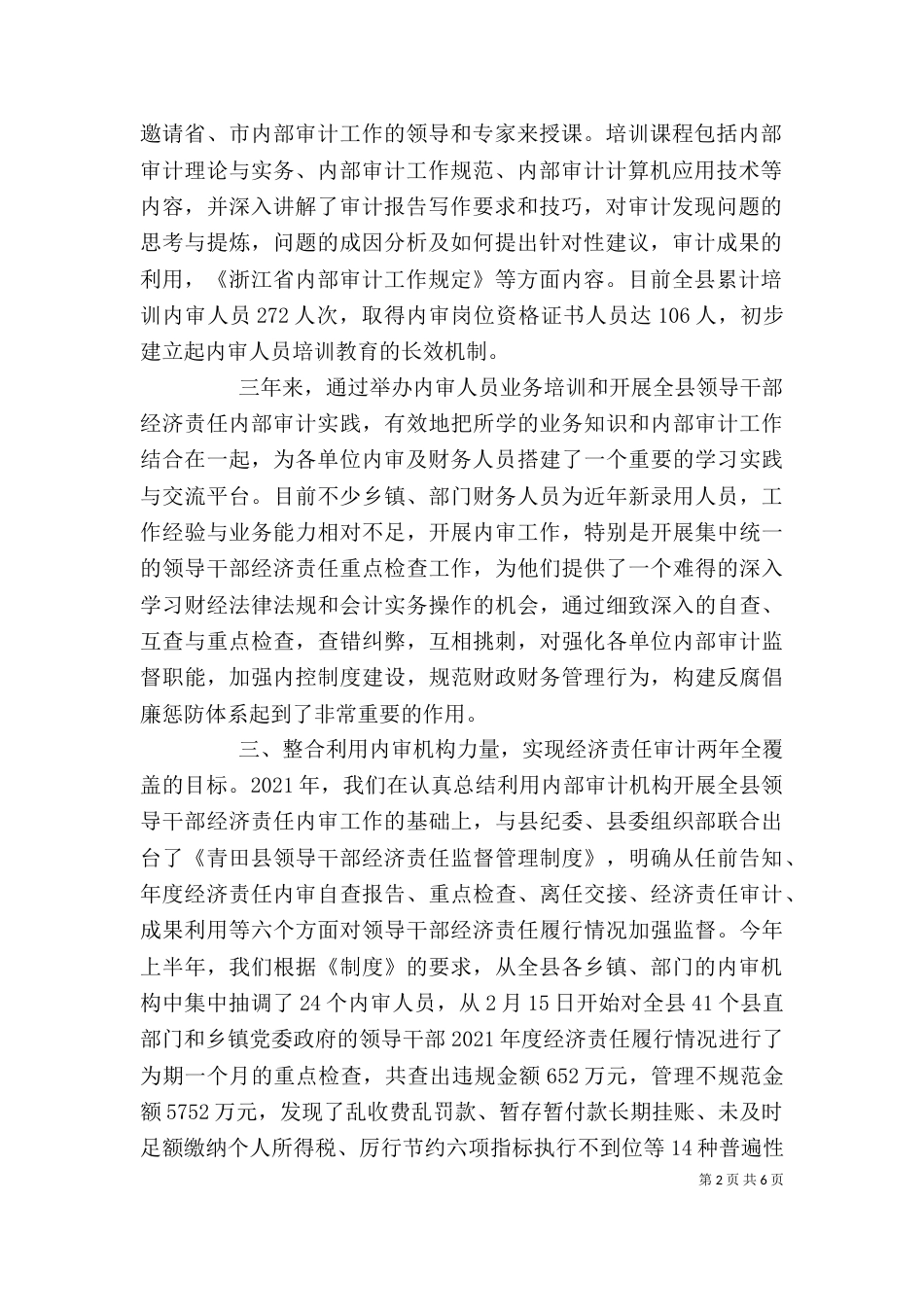 个人工作总结 审计_第2页