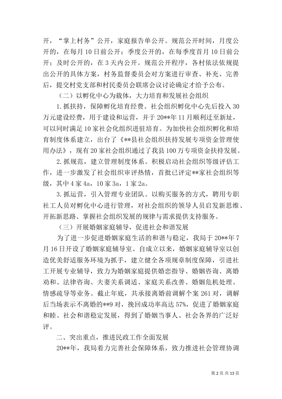 民政局年终工作总结（四）_第2页