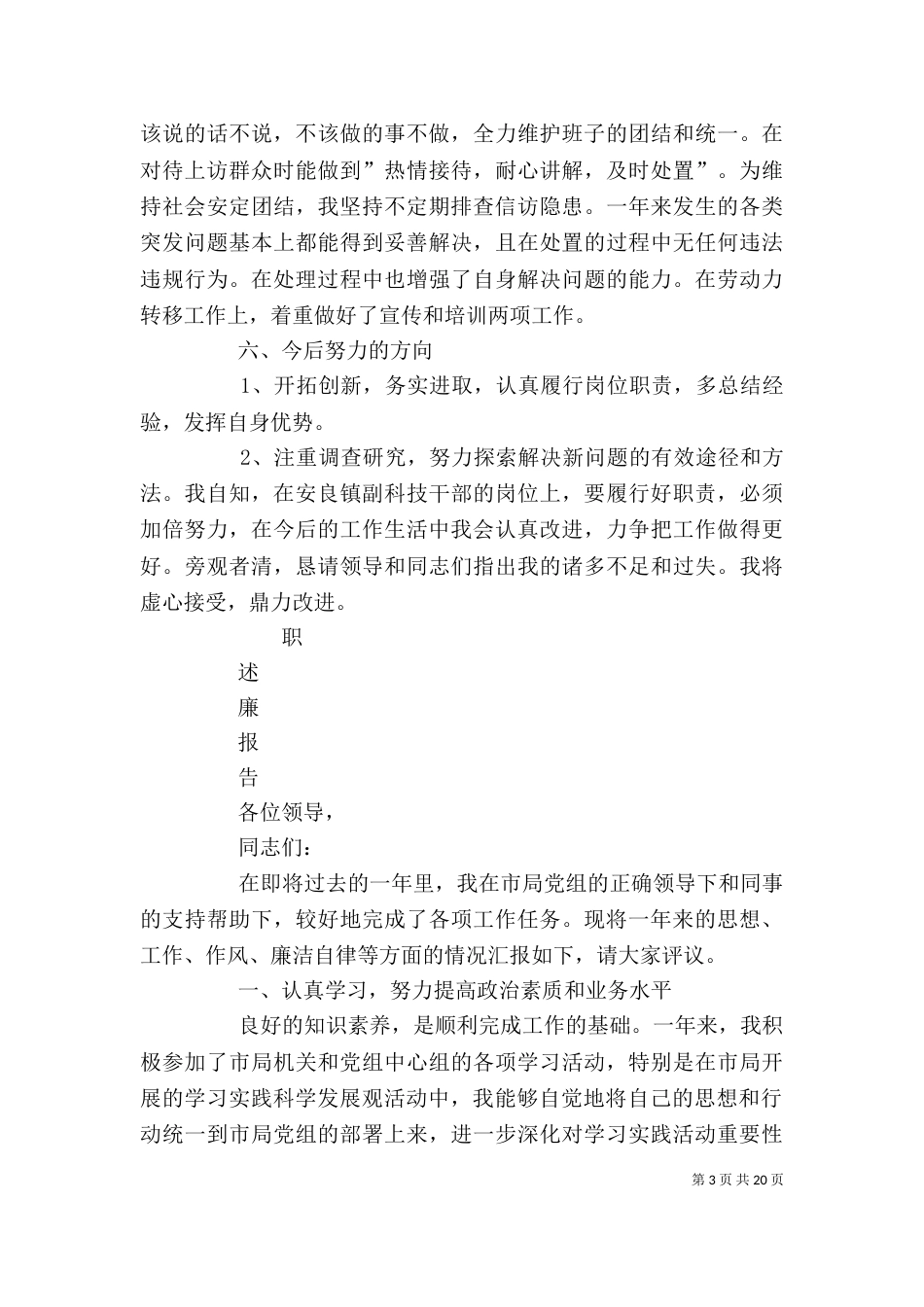 领导干部述职述廉报告（二）3_第3页
