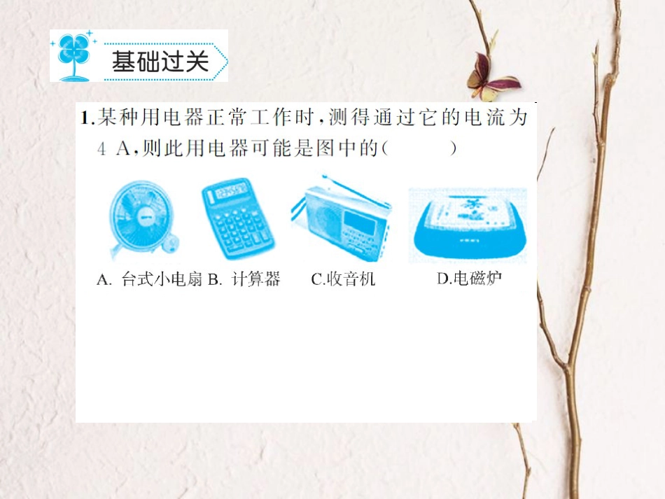 九年级物理全册 15.4 电流的测量习题课件 （新版）新人教版[共12页]_第2页