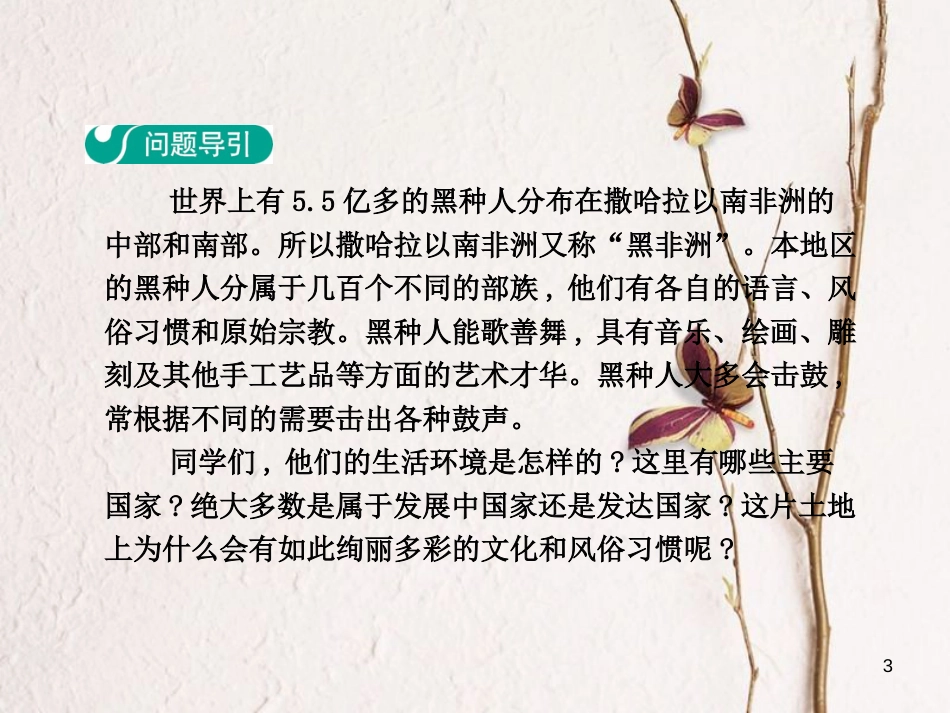 七年级地理下册 第八章 第三节 撒哈拉以南非洲（第1学时 黑种人的故乡）课件（新版）新人教版_第3页