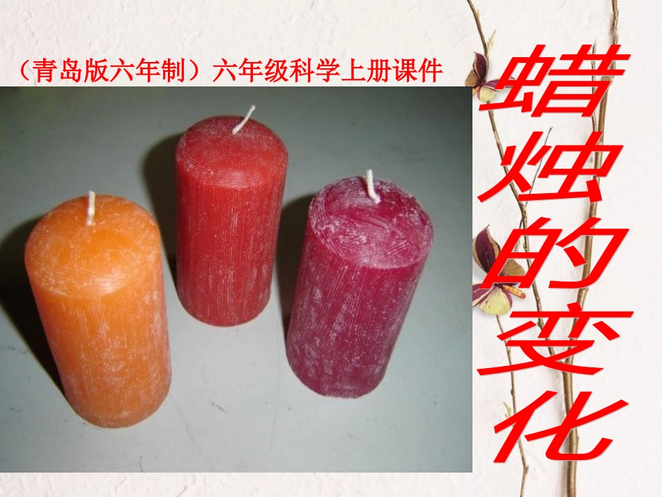 六年级科学上册 蜡烛的变化课件9 青岛版[共8页]_第1页