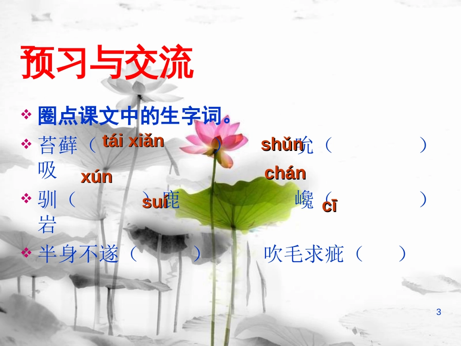 安徽省合肥市育英学校九年级语文下册 第二单元 第8课《热爱生命（节选）》课件 新人教版_第3页