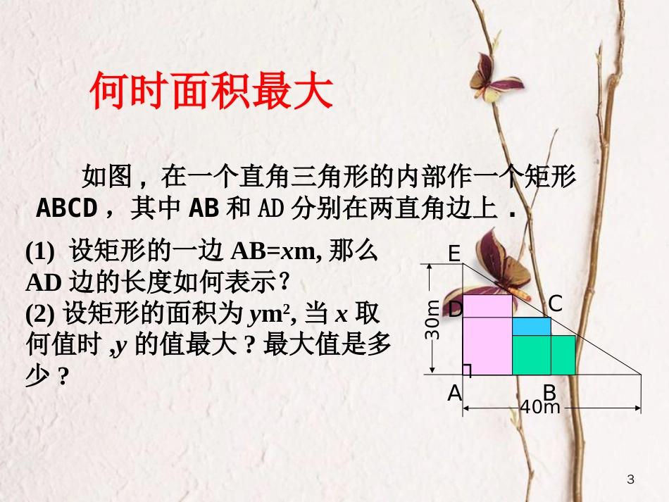 九年级数学下册 2.4.1 二次函数的应用课件2 （新版）北师大版[共14页]_第3页