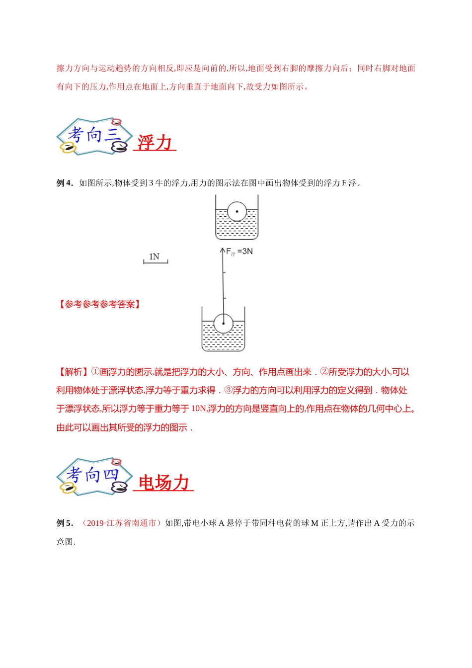 专题05 作图之力学作图题-2020年中考物理《重点题型夺分攻略》（解析版）_第3页