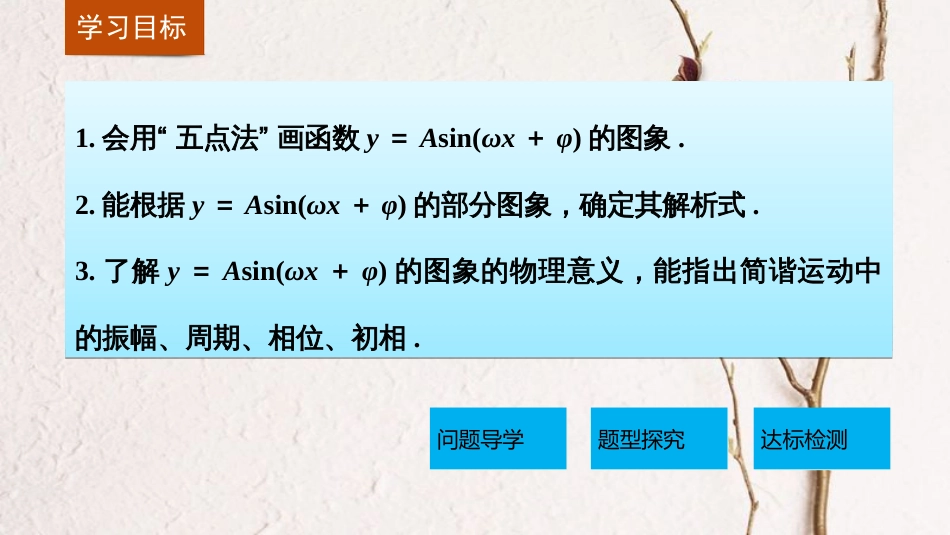 高中数学 第一章 三角函数 1.5 函数y＝Asin(ωx＋φ)的图象 （2）课件 新人教A版必修4[共36页]_第2页