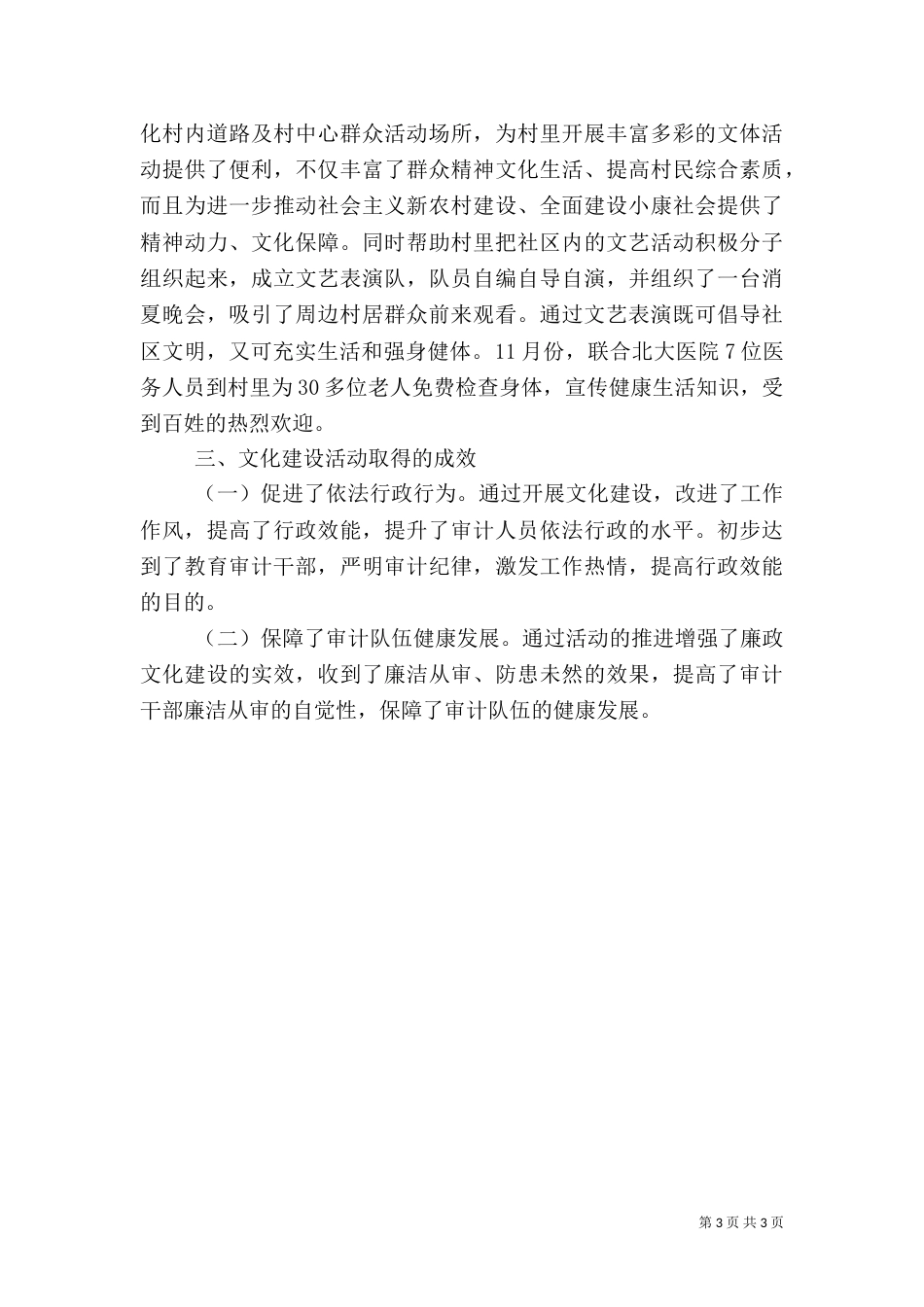 审计局文化工作总结_第3页