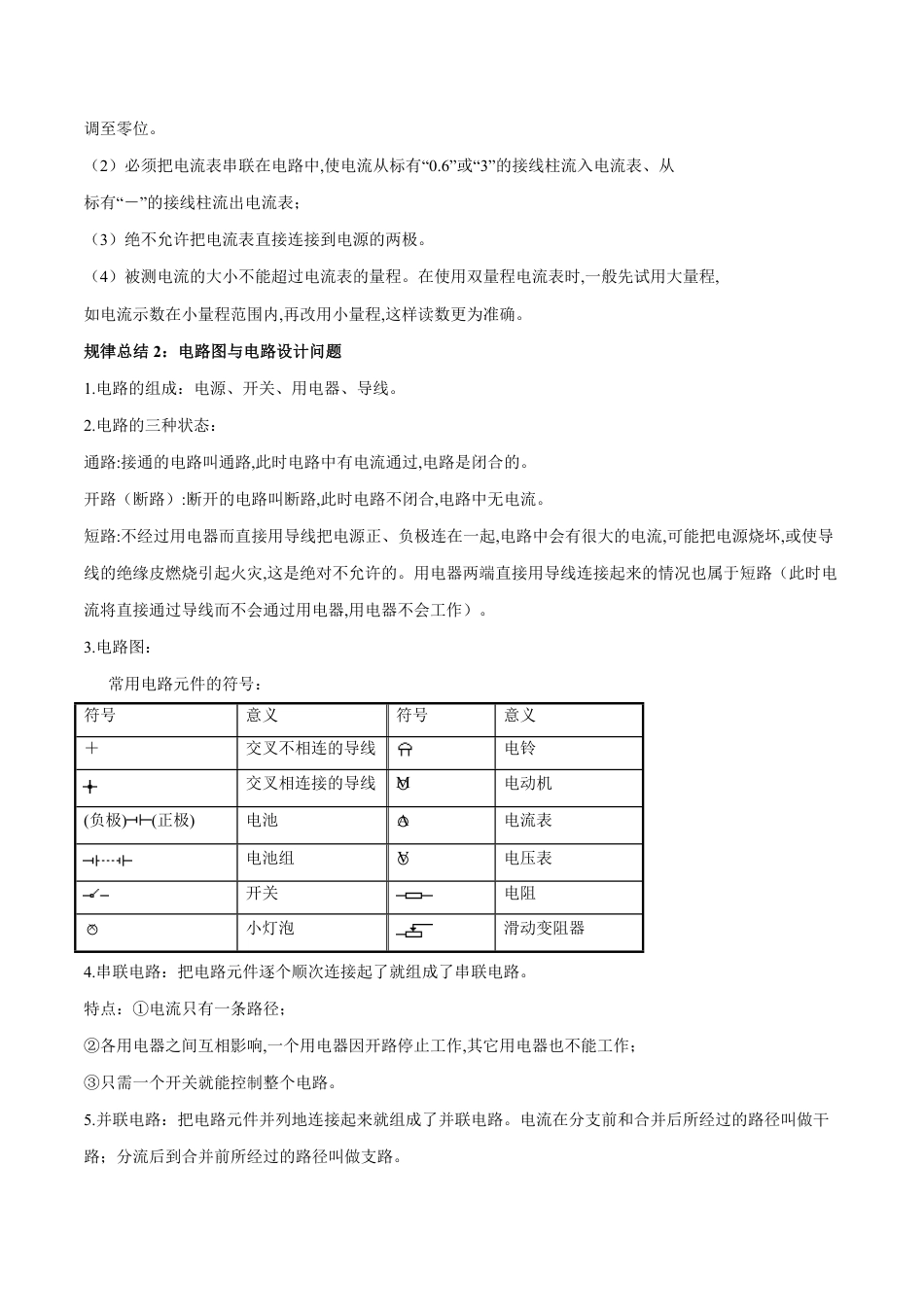 专题15 电路电流（原卷版）_第2页