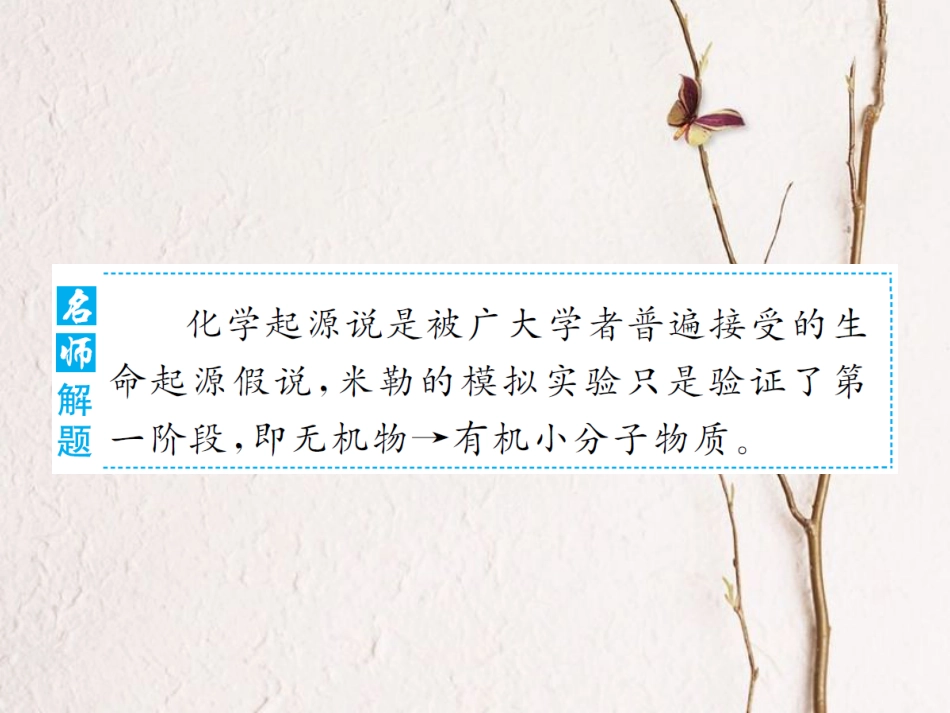 八年级生物下册 专题整合提升 生命的起源和进化课件 （新版）济南版_第3页