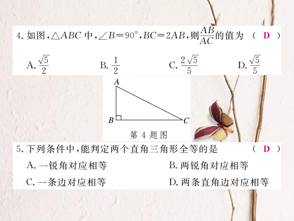 八年级数学上册 17 特殊三角形检测卷课件 （新版）冀教版_第3页