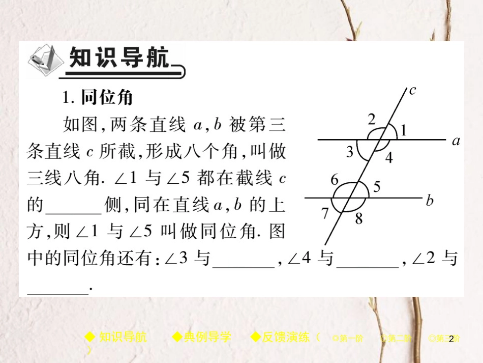 七年级数学下册 第二章 相交线与平行线 2 探索直线平行的条件 第1课时 两直线平行的条件（一）课件 （新版）北师大版_第2页