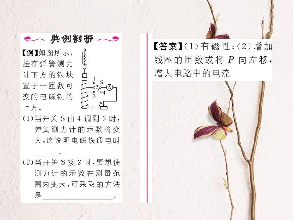 （黔西南地区）九年级物理全册 第20章 电与磁 第3节 电磁铁 电磁继电器 第1课时 电磁铁习题课件 （新）新人教_第3页