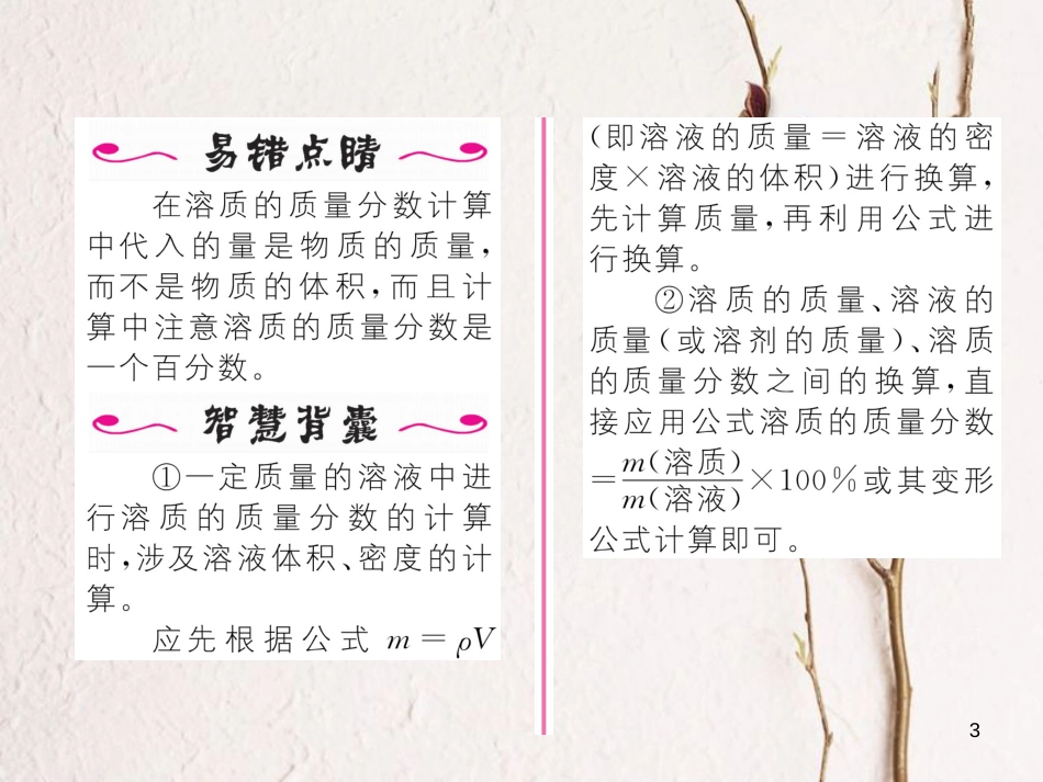 九年级化学下册 第9单元 溶液 课题3 溶液的浓度习题课件 （新版）新人教版[共19页]_第3页