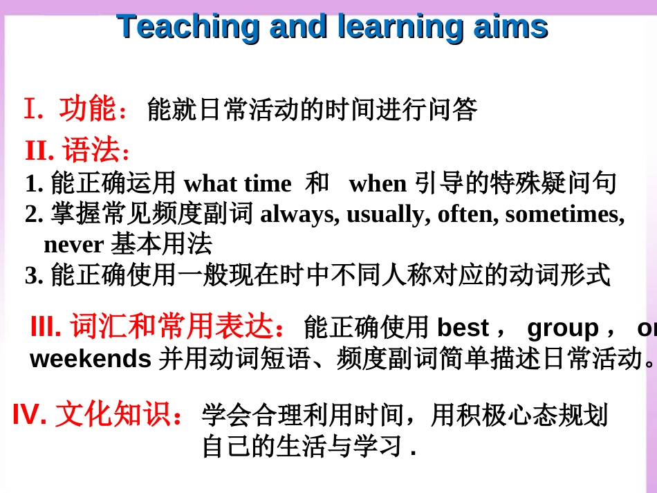 （水滴系列）七年级英语下册 Unit 2 What time do you go to school（第3课时）Section A（Grammar Focus-3c）课件 （新）人教新目标_第2页