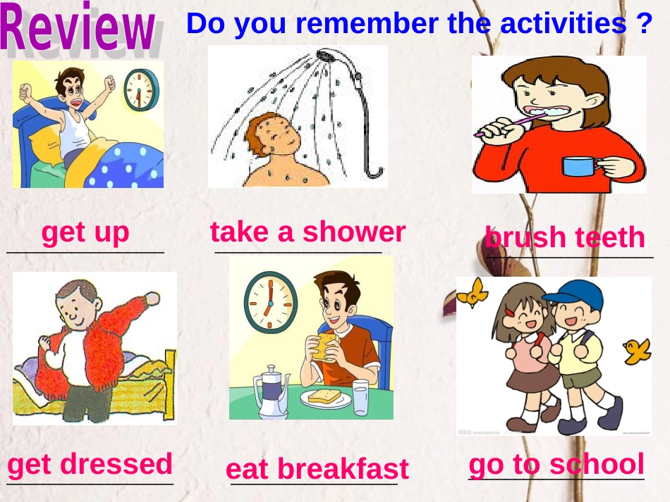 （水滴系列）七年级英语下册 Unit 2 What time do you go to school（第3课时）Section A（Grammar Focus-3c）课件 （新）人教新目标_第3页