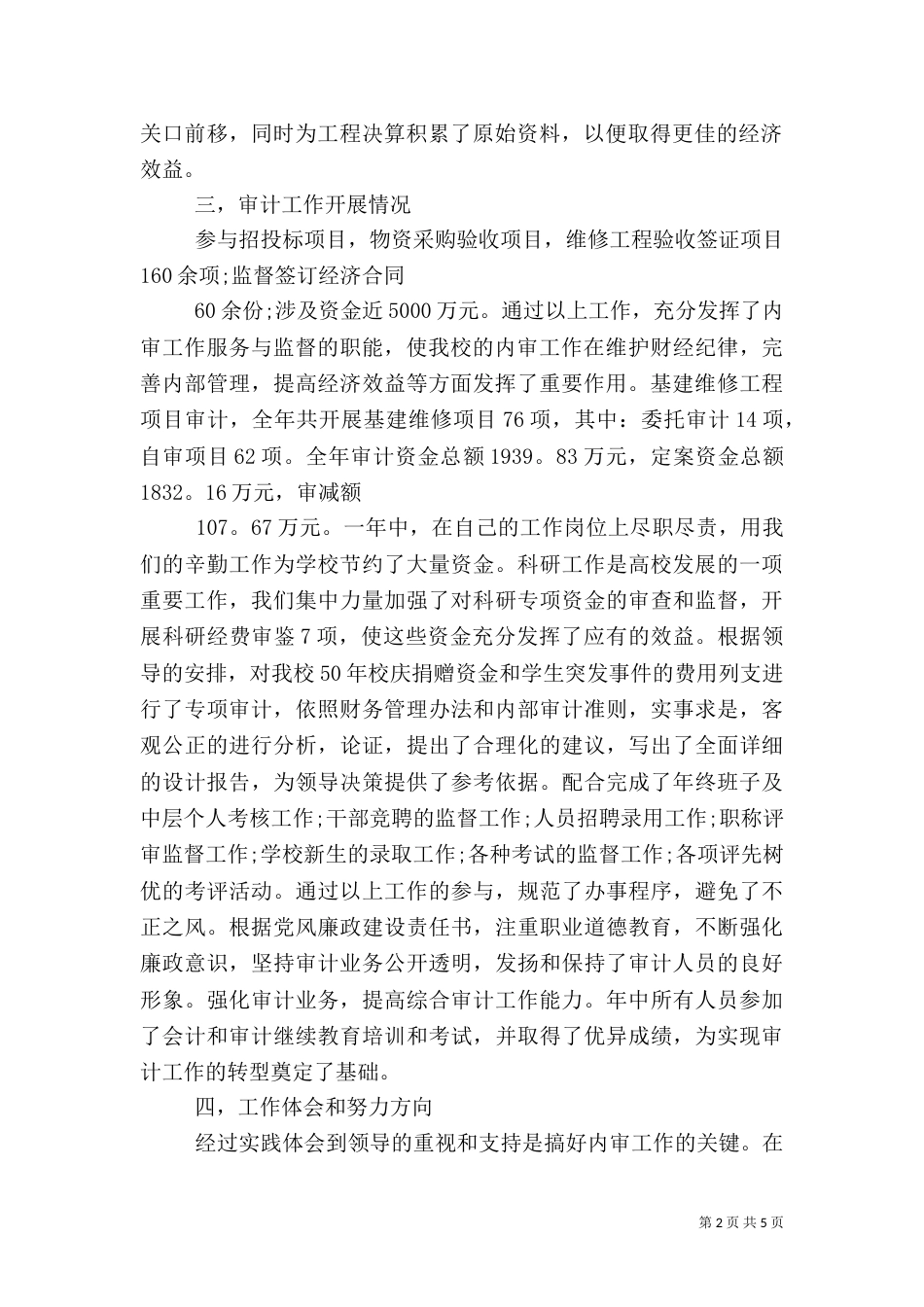 高校审计工作总结_第2页