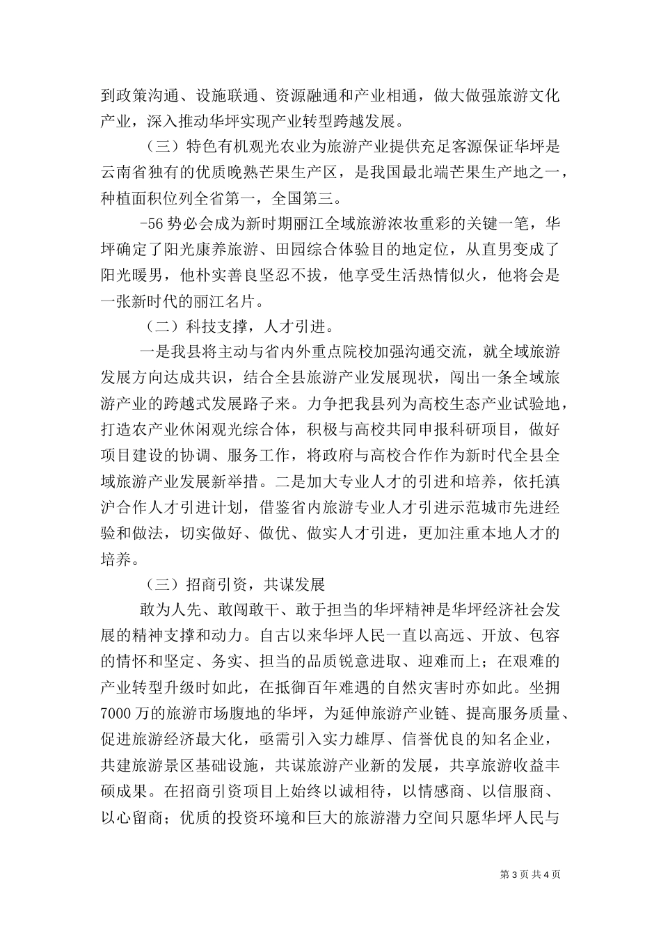 旅游工作总结计划(新)（二）_第3页